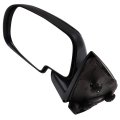 Black Left Side Mirror Fit For 2003-2006 Cadillac Escalade Esv Smooth Glass Manual Fold Non-heated 