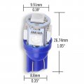 Ocpty Instrument Panel Lights 168 184 192 193 259 280 285 447 464 501 T10-5-5050-smd-blue 20pcs
