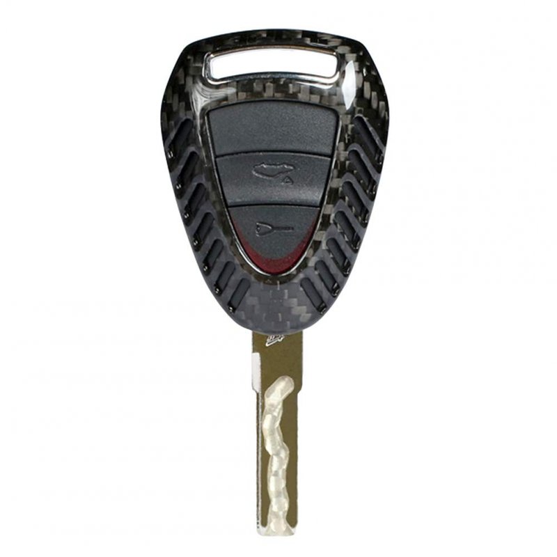 Gzyf 1pc Carbon Fiber Auto Car Remote Key Case Cover Fits For Porsche Boxter 911 Cayman 3 Button