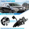 X Autohaux 53510-02500 Car Engine Hood Latch Lock For Toyota Corolla 2014 2015 2016 2017 2018 2019 Assembly Assy 5351002500