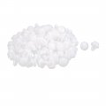 100 Pcs White Plastic Bumper Rivet Panel Fastener Clips For Auto 