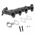 A-premium 2pcs Left Right Exhaust Manifold Kits W Gaskets Nuts Studs 8cyl 5 4l Compatible With Ford F-250 Super Duty F-350 2005