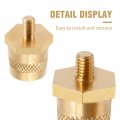 Anxingo 2 Pair M6 Battery Terminal Connector Auto Brass Post Adapter Charging Taper Stud Extender Screws Nuts