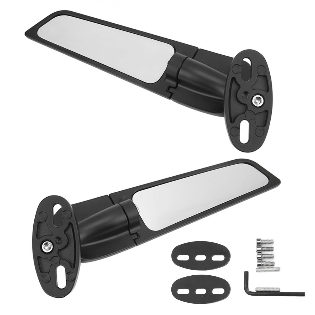 Motorcycle Wing Mirror 2pcs Rearviews Wind Adjustable Rotating Side Mirror For R15 R25 R3 R1 R1s R6 R6s V2 V3