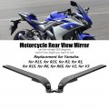 Motorcycle Wing Mirror 2pcs Rearviews Wind Adjustable Rotating Side Mirror For R15 R25 R3 R1 R1s R6 R6s V2 V3