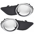 A Pair Of Front Fog Lamp Covers Bezel Decorative Ring Replacement For Sienna Xle Le 2011-2015 