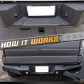 Hercoo License Plate Lights Lamp Lens Black Housing Compatible With 1999-2015 F150 F250 F350 F450 F550 Super Duty Bronco