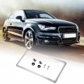 X Autohaux License Plate Frame Metal Stainless Steel Front Rear Car Tag Cover Rust Proof Mirror Polish Holder With Screws Bolts