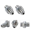 2pcs Steel Brake Adapter Fittings M10 X 1 0 Metric 10mm To 3an -3 An3 Male