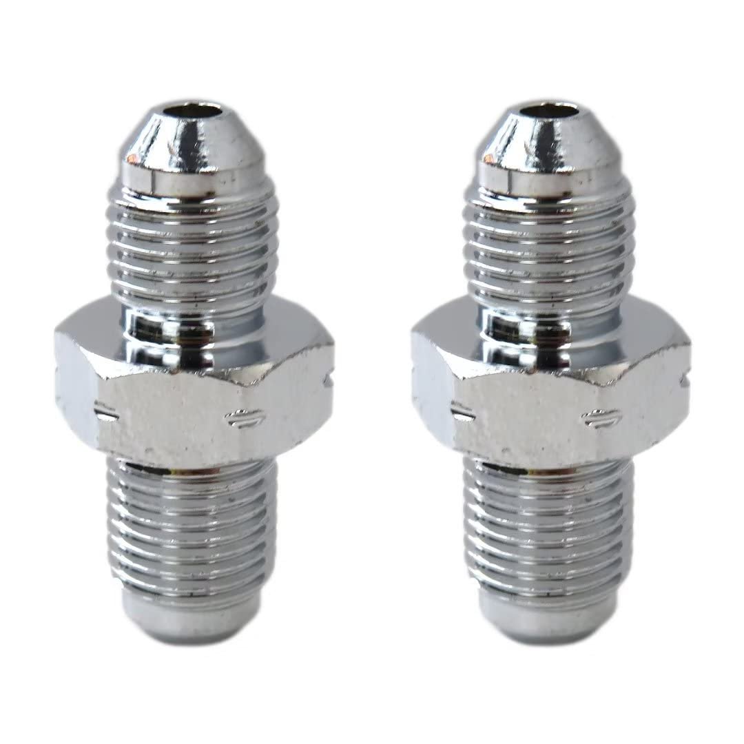 2pcs Steel Brake Adapter Fittings M10 X 1 0 Metric 10mm To 3an -3 An3 Male