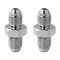 2pcs Steel Brake Adapter Fittings M10 X 1 0 Metric 10mm To 3an -3 An3 Male 