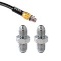 2pcs Steel Brake Adapter Fittings M10 X 1 0 Metric 10mm To 3an -3 An3 Male