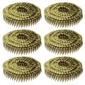 2400 Count Siding Nails 1 X 0 083 15-degree Ring Shank Full Round Head Collated Wire Coil For Lath And Sheathing Materials 