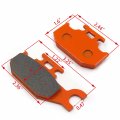 Httmt Carbon Ceramic Brake Pads Compatible With Suzuki Lt-a400 Kingquad Lt-a400f