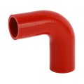 1 Pcs 38mm 50 -42mm 65 Id 100mm 3 94 Length 90 Degrees Red Car Silicone Hose Coolant Universal 