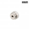 Uxcell Knurled Thumb Nuts 10pcs M3 X D13mm H9mm Carbon Steel Nut With Collar High Head Blind Hole For 3d Printer Parts