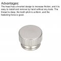 Uxcell Knurled Thumb Nuts 10pcs M3 X D13mm H9mm Carbon Steel Nut With Collar High Head Blind Hole For 3d Printer Parts
