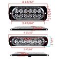 8pcs 4x6-led 4x12-led Amber Ultra Thin Super Bright Emergency Warning Hazard Construction Flash Strobe Lights