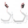 X Autohaux 4pcs Dc 12v Led Headlight Angel Eyes For Bmw Daytime Running Lights 111mm And 130mm Retrofit Crystal Iconic Style
