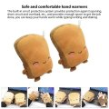 Cute Usb Warmer Heated Gloves Charging Hand Cover Fingerless Villus Wrist Mitten New Year Christmas Gift Winter Great For
