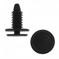 Uxcell 100 Pcs Black Plastic Rivet Fastener Flaps Bumper Fender Clips 8 X 19 17mm