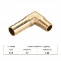 Uxcell Brass Barb Hose Fitting 90 Degree Elbow 10mm Barbed To 1 8 Pt Male Pipe Adapter Connector 2pcs