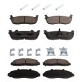 Brake Pads Ford F-150 Heritage 2004 Front And Rear 4 Wheel Set Replacement For F6sz2001aa F75z2200ba Surestop Pro Line Series 