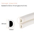 33 Ft Weather Stripping Seal For Doors Window 1 4 Inch X 3 8 Self Adhesive D Type Foaming Tape Soundproofing Door Seal Strip