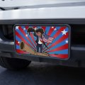 Graphics More Patriotic Donald Trump With Eagle American Flag Gun Novelty Metal Vanity Tag License Plate