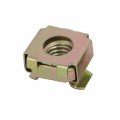 Uxcell 20pcs M8 Carbon Steel Captive Cage Nut Brass Tone For Server Shelf Cabinet