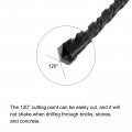 Uxcell Masonry Drill Bit Carbide Tip Spiral Rotary Tool 10mm Cutting Dia Black 2 Pcs