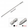 Uxcell 1 4-inch Hex Shank 250mm Length Phillips 4ph2 Magnetic Screw Driver S2 Screwdriver Bits
