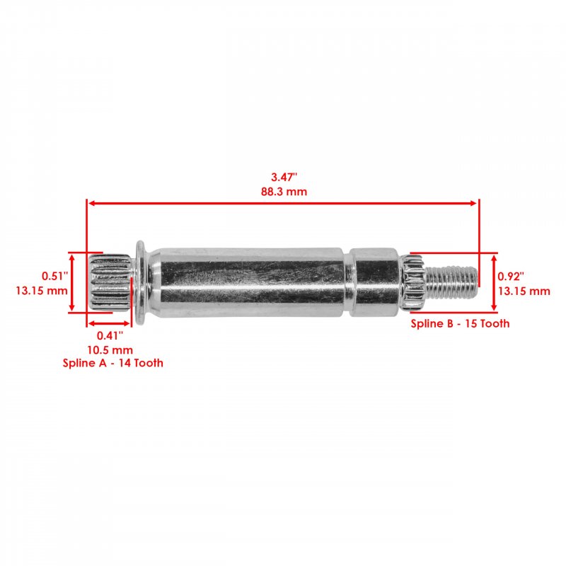 Transmission Drive Gear Shaft For Polaris Sportsman 600 700 Efi Ranger Magnum Atp And Hawkeye 88 3 Mm Length