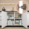 Uxcell 12 Set Double Roller Catch Cabinet Latch Hardware Fitting For Cupboard Closet Furniture Door Bronze