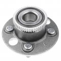 A-premium 2 X Rear Wheel Bearing And Hub Assembly With Abs Ring 4-lug Compatible Honda Civic Si Model 2002-2003