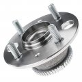 A-premium 2 X Rear Wheel Bearing And Hub Assembly With Abs Ring 4-lug Compatible Honda Civic Si Model 2002-2003