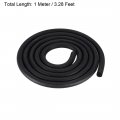 Uxcell Foam Rubber Seal Weather Strip 6mm Diameter 1 Meter Long Black