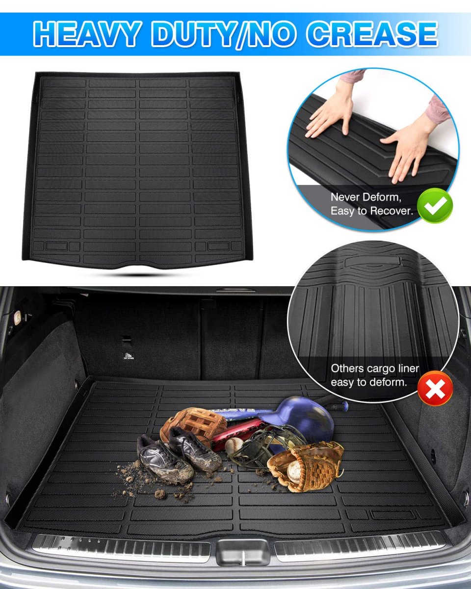 All Weather Rear Trunk Mat For Mercedes Benz Gle Class 5 Passenger 2020 2021 2022 2023 2024 2025 2026 3d High Side Waterproof
