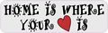 10in X 3in Home Is Where Your Heart Magnet Magnetic Car Truck Magnets By Stickertalk 