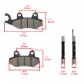 Caltric Front Brake Pads Compatible With Yamaha 1s3-w0045-00-00 1s3-w0045-10-00 5tg-w0045-00-00