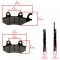 Caltric Front Brake Pads Compatible With Yamaha 1s3-w0045-00-00 1s3-w0045-10-00 5tg-w0045-00-00