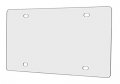 12 Pack Blank License Plate Cover Or Protector 4 Hole Clear Acrylic Laser Cut X 6 Diy Personalization Customizable Unique 