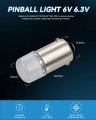 Keiurot Ge44 Bulb 47 755 756 1893 1895 1847 Ba9s Dc Ac 6 3v 6v Bayonet Led Nonpolarity For Pinballs Machine Light Bulb Lamp Red