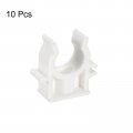 Uxcell Pvc Water Pipe Clamps 10pcs Fit For 20mm 3 4 Od Hose Hanger Support Pex Tubing U-shaped Clips