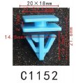 Autobahn88 Wheel Flare Body Side Molding Clip Compatible With Hyundai Oem 877583l000 Pack Of 20