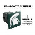 Michigan State Spartan Logo Tow Trailer Hitch Cover Plug Insert 2