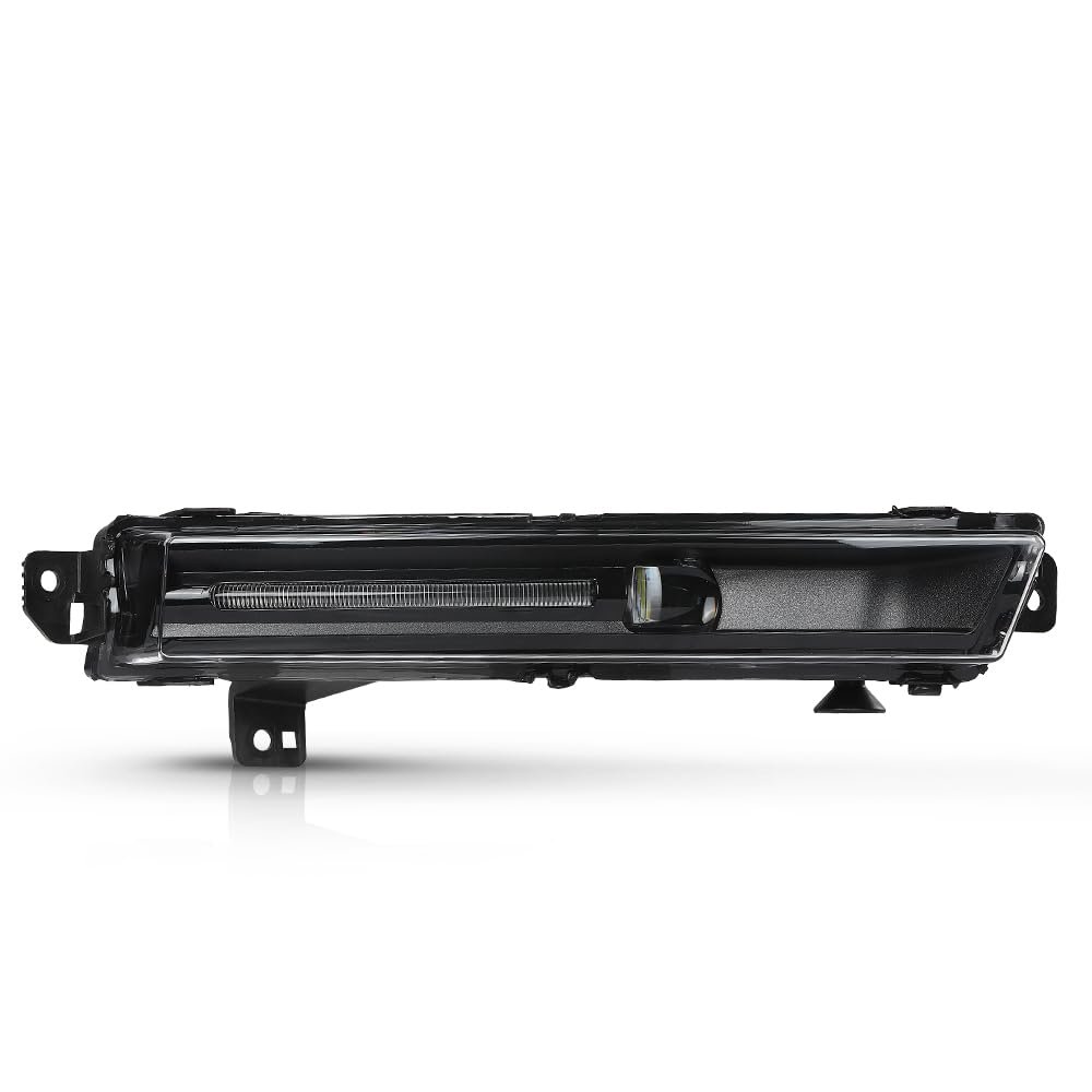 Front Fog Light Lamp Passenger Right Side For Land Rover Range Sport 2018-2022 Fit 2018-2021 Lr142092 Lr098340 Clear Lens Black