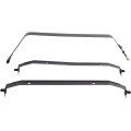 Fuel Tank Strap Set Of 3 For Jeep Wrangler Yj 1987 1988 1989 1990 Steel Material Fits 15 Gallon Black Finish