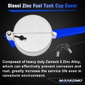 Locking Fuel Tank Cap Cover For Class 8 Trucks Diesel Zinc Alloy Freightliner Sterling And Western Star Model Hw-a1403