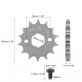F Fierce Cycle 428 Chain 14t 20mm Motorcycle Front Engine Sprocket Titanium Tone For Atv Utv 110cc 125cc 140cc 150cc 160cc